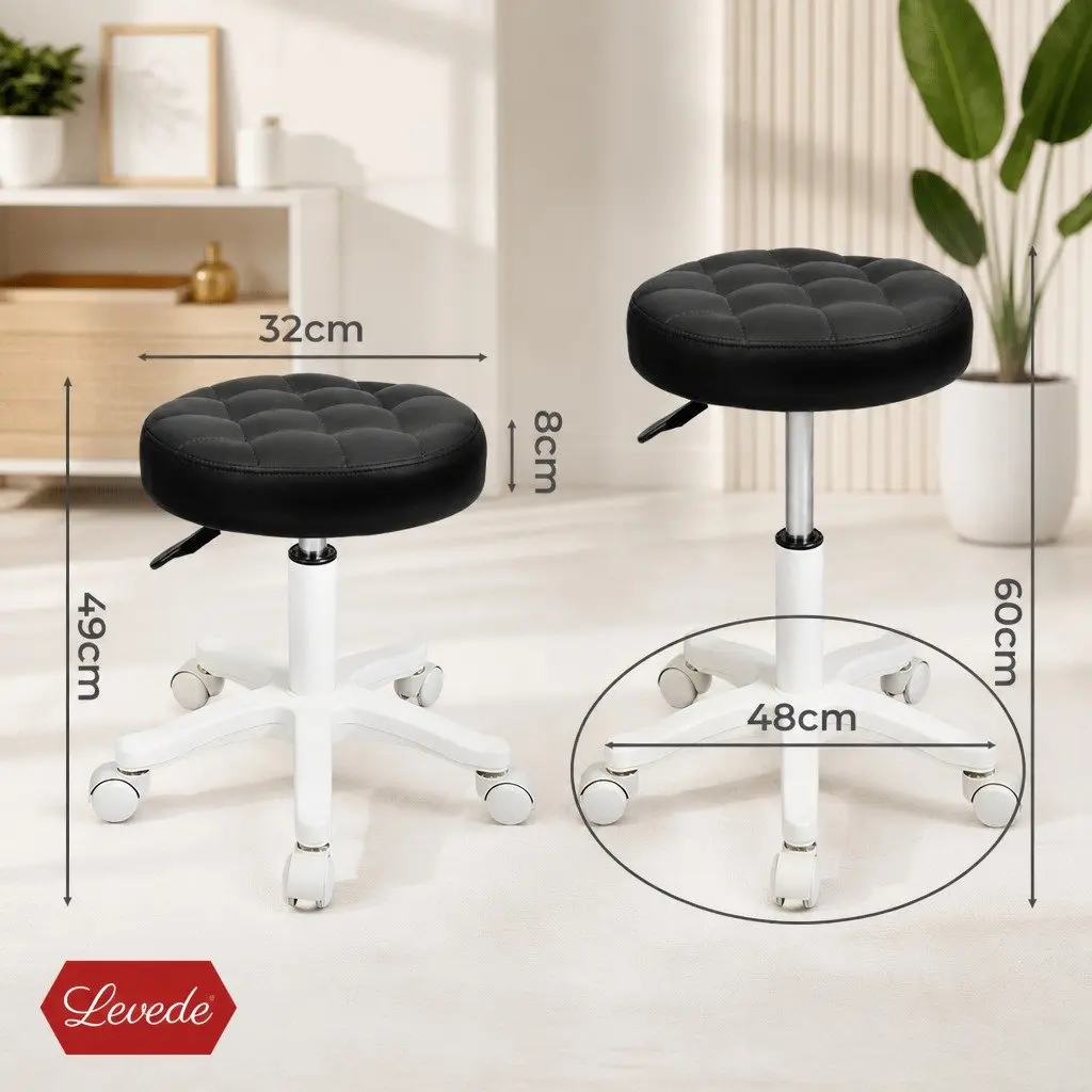 Rolling Bar Stool with 360° Rotation