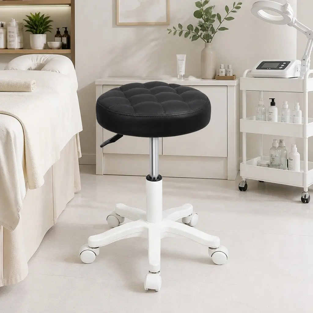 Rolling Bar Stool with 360° Rotation