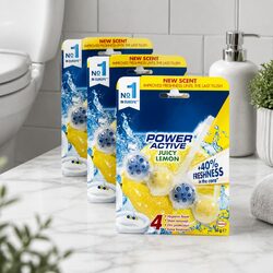 4-in-1 Foam Toilet Rim Block Cleaner 50g x3 Pack
