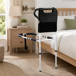 Adjustable Bed Rail for Seniors with Safety Features