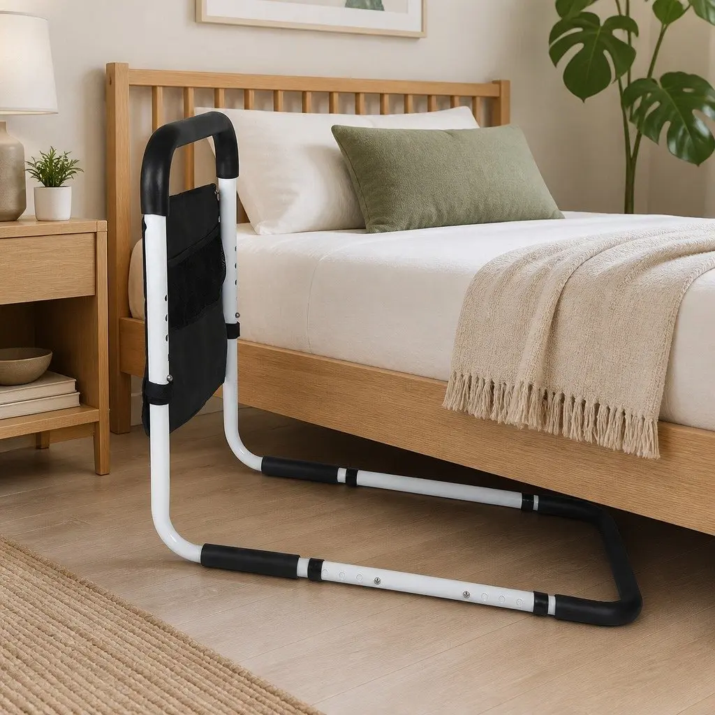 Adjustable Bed Rail Safety Assist Grab Handrail for Elderly