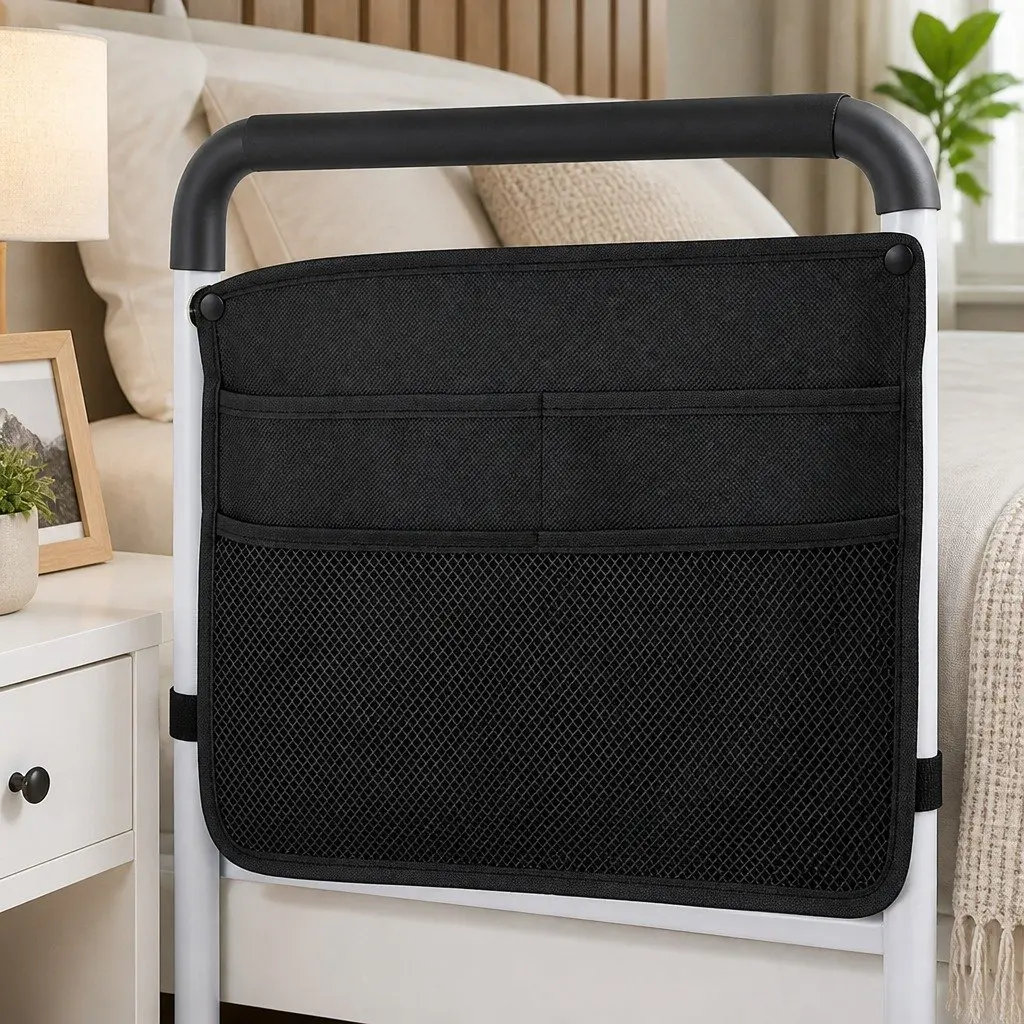 Adjustable Bed Rail Safety Assist Grab Handrail for Elderly