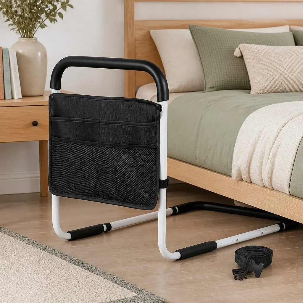 Adjustable Bed Rail Safety Assist Grab Handrail for Elderly