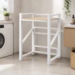 Heavy-Duty Over Washing Machine Rack - 75cm Black