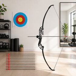 Durable Recurve Bow Arrow Set 55lbs for Beginners