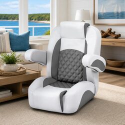 Durable Boat Reclining Captain Seat with Adjustable Backrest