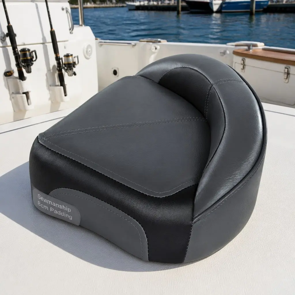 Boat Seat with Swivel Base and Padding