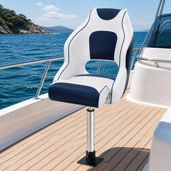 High-Quality Flip-Up Boat Seat with Adjustable Pedestal