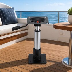Durable Gas Lift Boat Seat Pedestal 34-46cm Adjustable Black