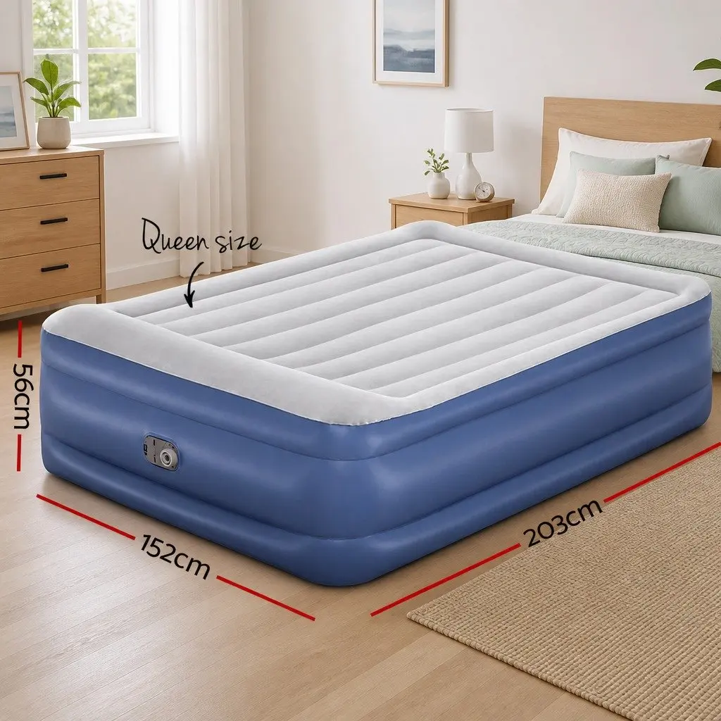 Queen Size Inflatable Air Mattress with Electric Pump