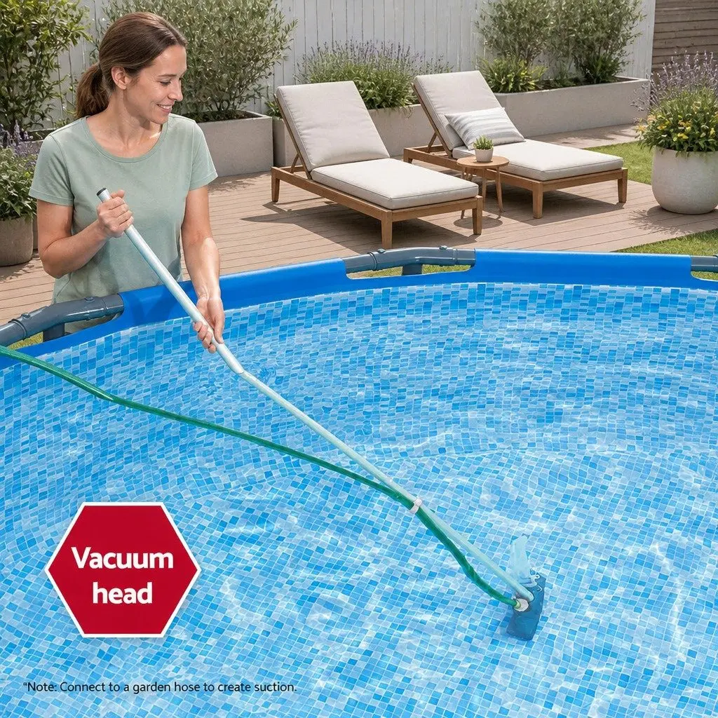 Adjustable Aluminium Pole Pool Vacuum Cleaner Kit