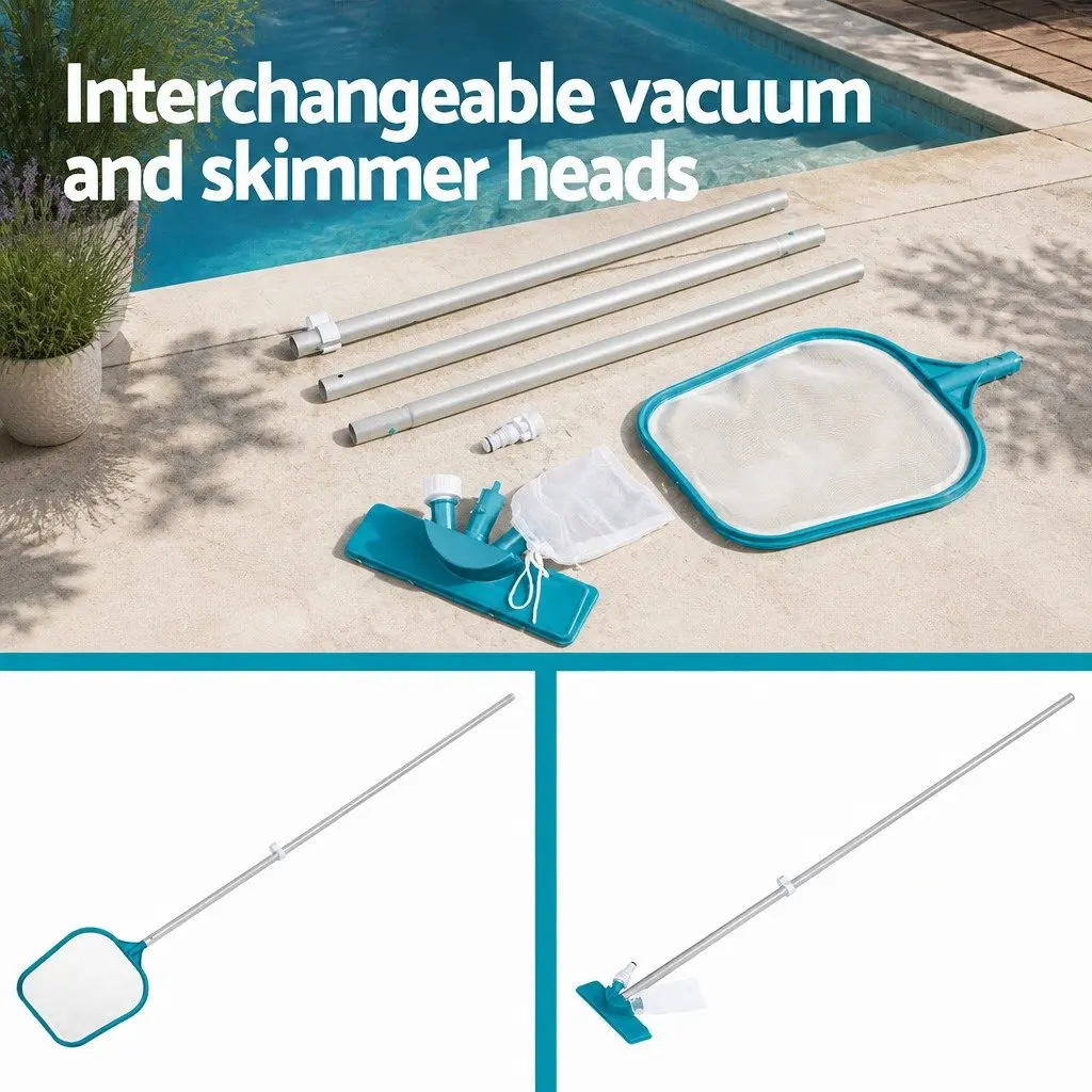 Adjustable Aluminium Pole Pool Vacuum Cleaner Kit