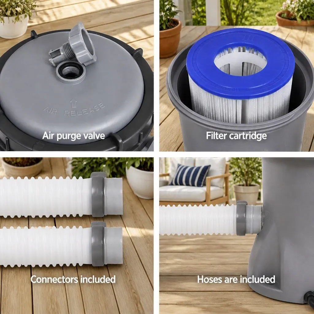 Pool Filter Pump Plastic 330GPH Above-Ground