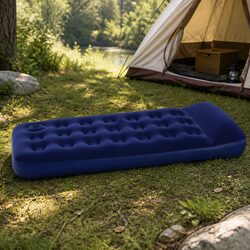 Durable Single Inflatable Air Mattress for Indoor and Outdoor