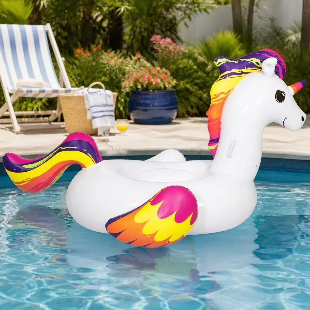 Unicorn Inflatable Pool Float Rider 224x156cm