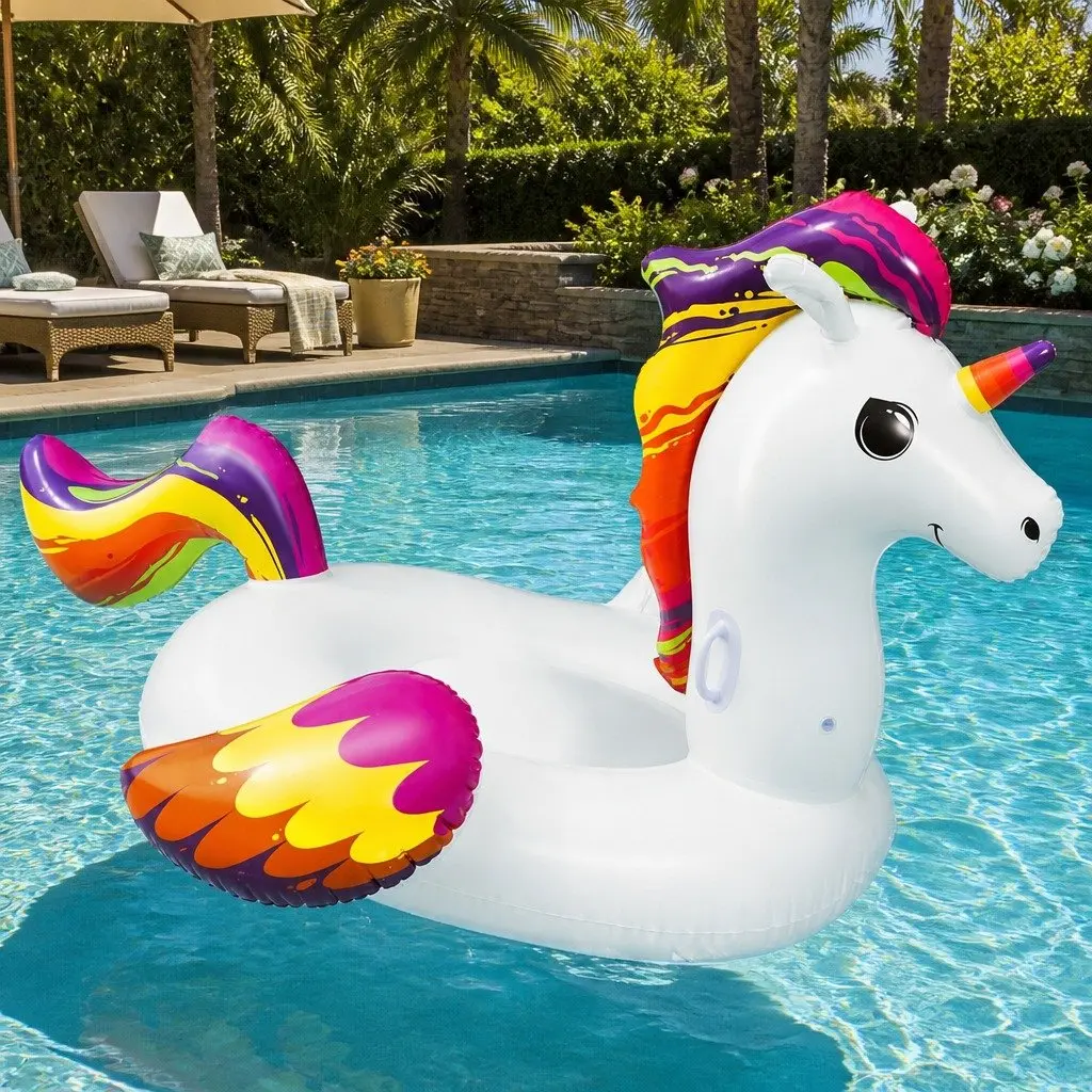 Unicorn Inflatable Pool Float Rider 224x156cm