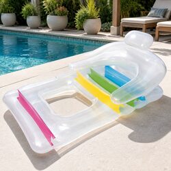 Sturdy Inflatable Pool Lounge Float with Comfortable Design