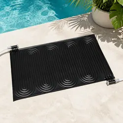 Durable Solar Pool Heater Pad 110x171cm Black
