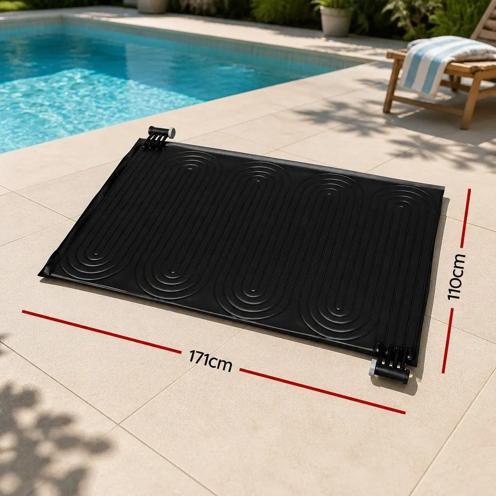 Solar Pool Heater Pad Black 110x171cm