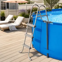 Heavy Duty Above Ground Pool Ladder with Non-Slip Steps