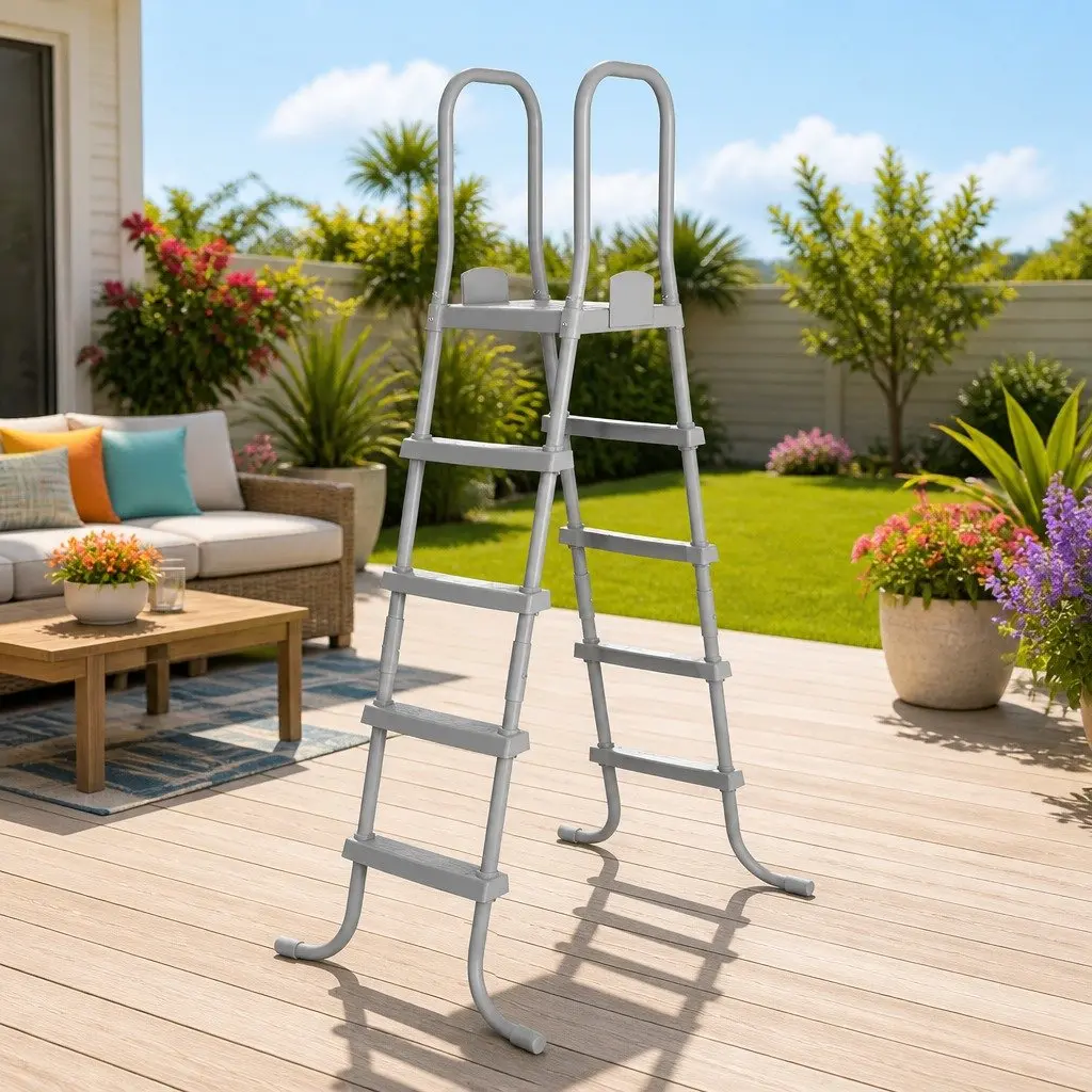 Above Ground Pool Ladder 195cm with Removable Steps