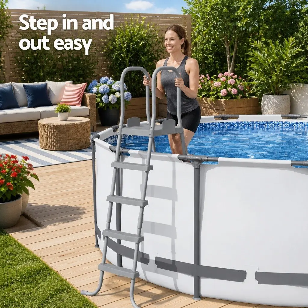 Above Ground Pool Ladder 195cm with Removable Steps