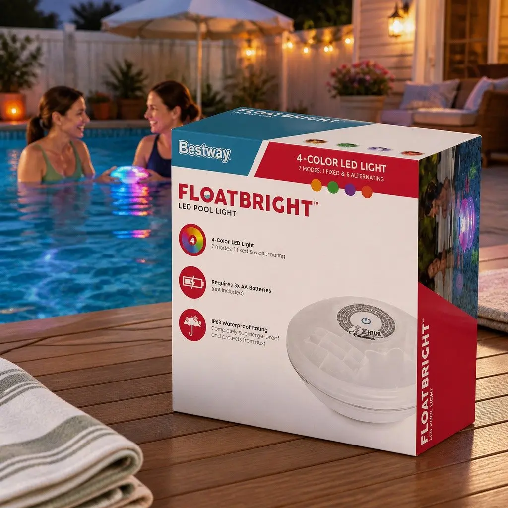 Pool Float Light LED Waterproof 15cm x 14.5cm x 7cm Multicolour