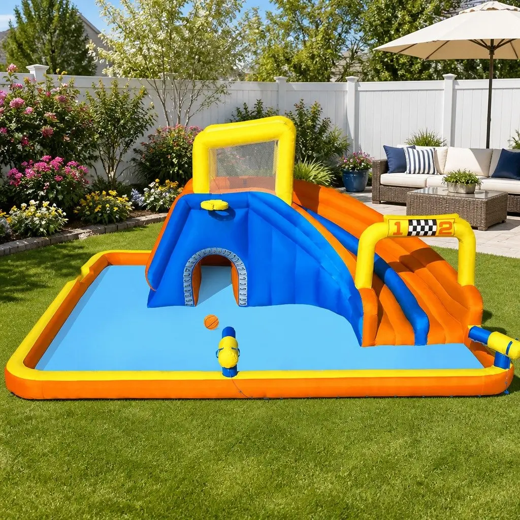 Inflatable Water Slide Park 551x502x265cm