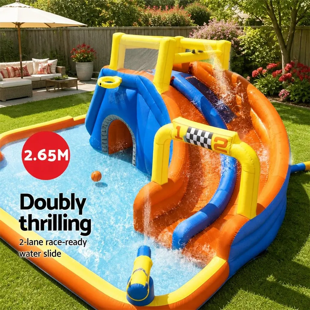Inflatable Water Slide Park 551x502x265cm