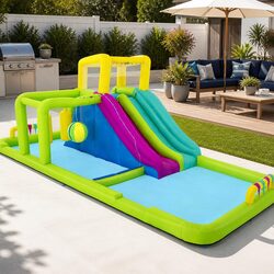 Durable Inflatable Water Slide Park 710x310x265cm