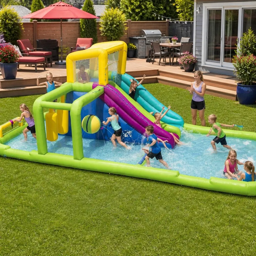 Inflatable Water Slide Park 710x310x265cm