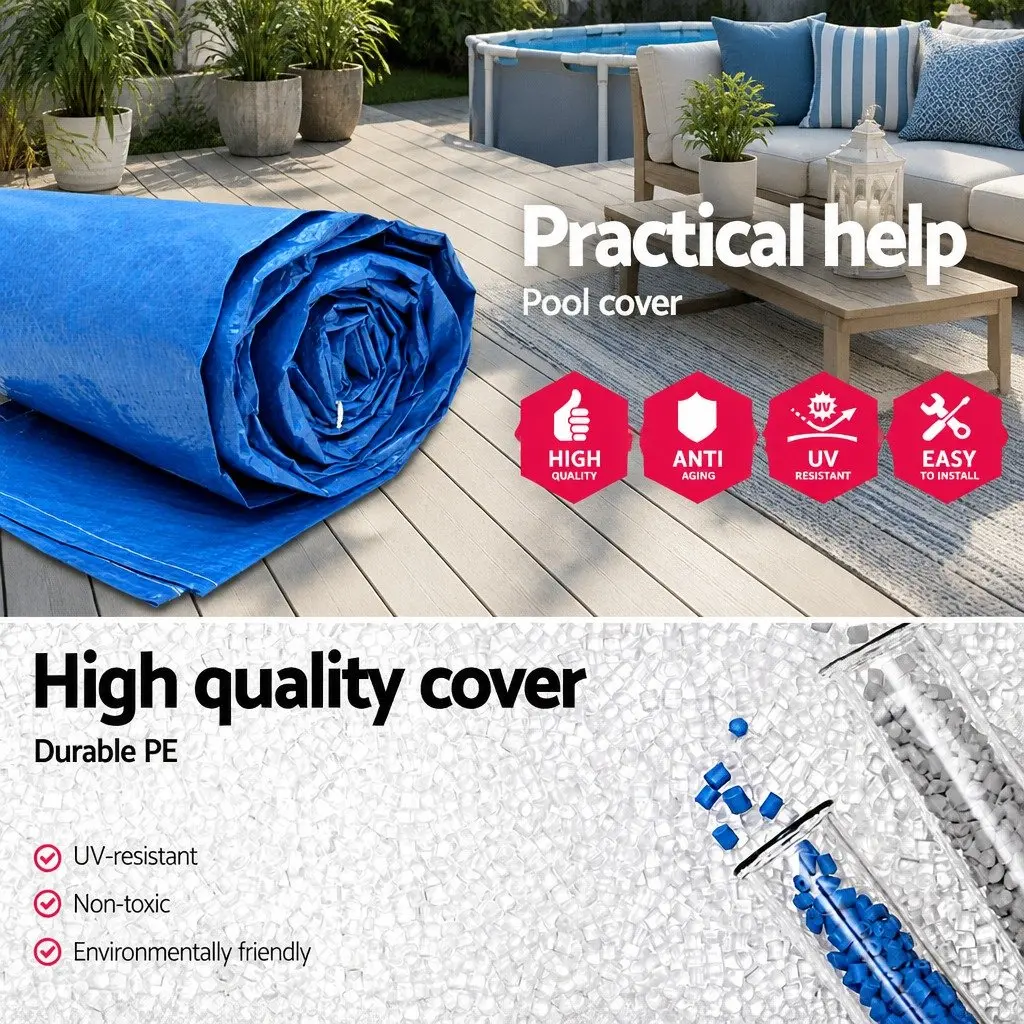 Pool Cover PE 4M x 2.11M Blue