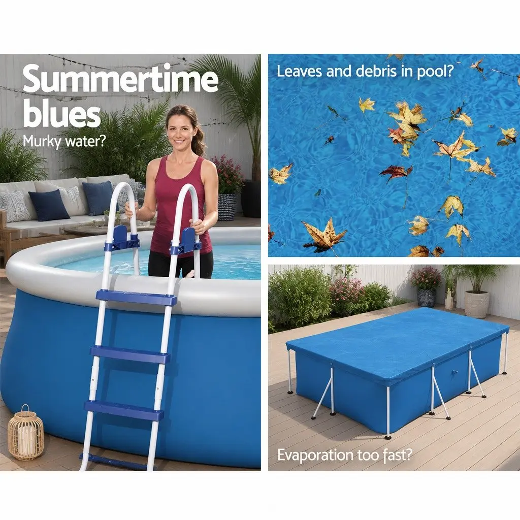 Pool Cover PE 4M x 2.11M Blue