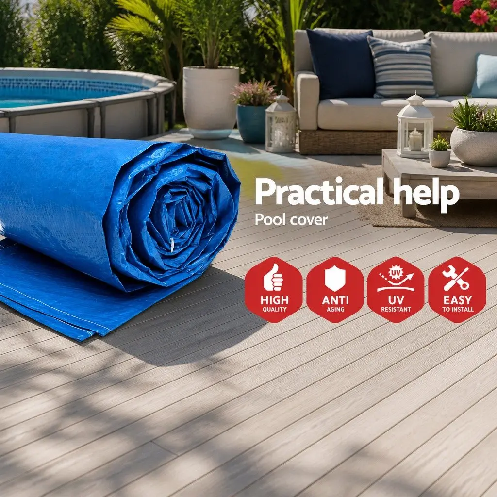 Pool Cover PE 4M x 2.11M Blue