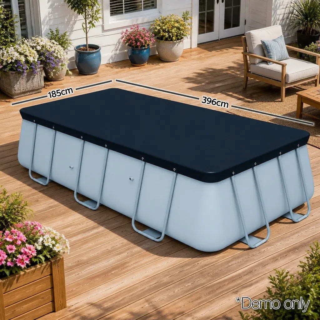 Above Ground Swimming Pool Cover PVC 3.96x1.85m Multicolour