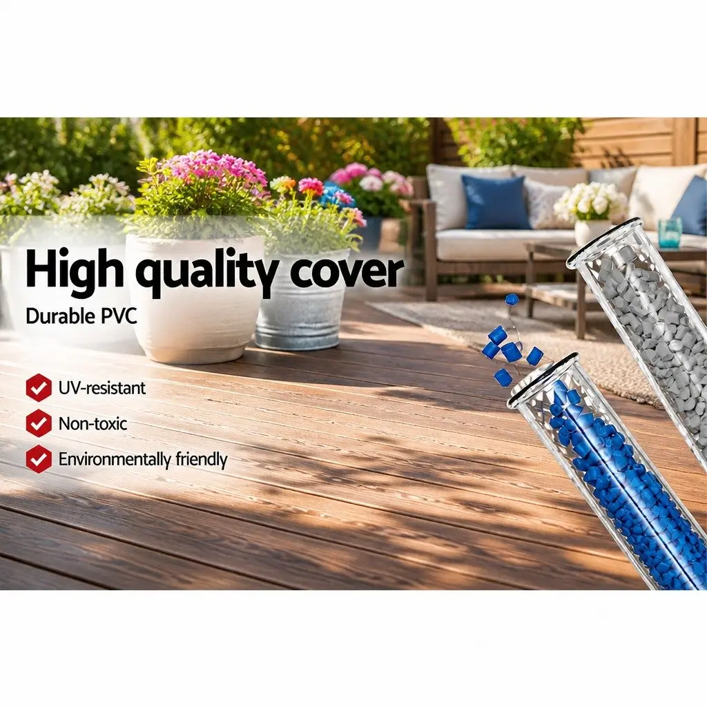 Above Ground Swimming Pool Cover PVC 3.96x1.85m Multicolour