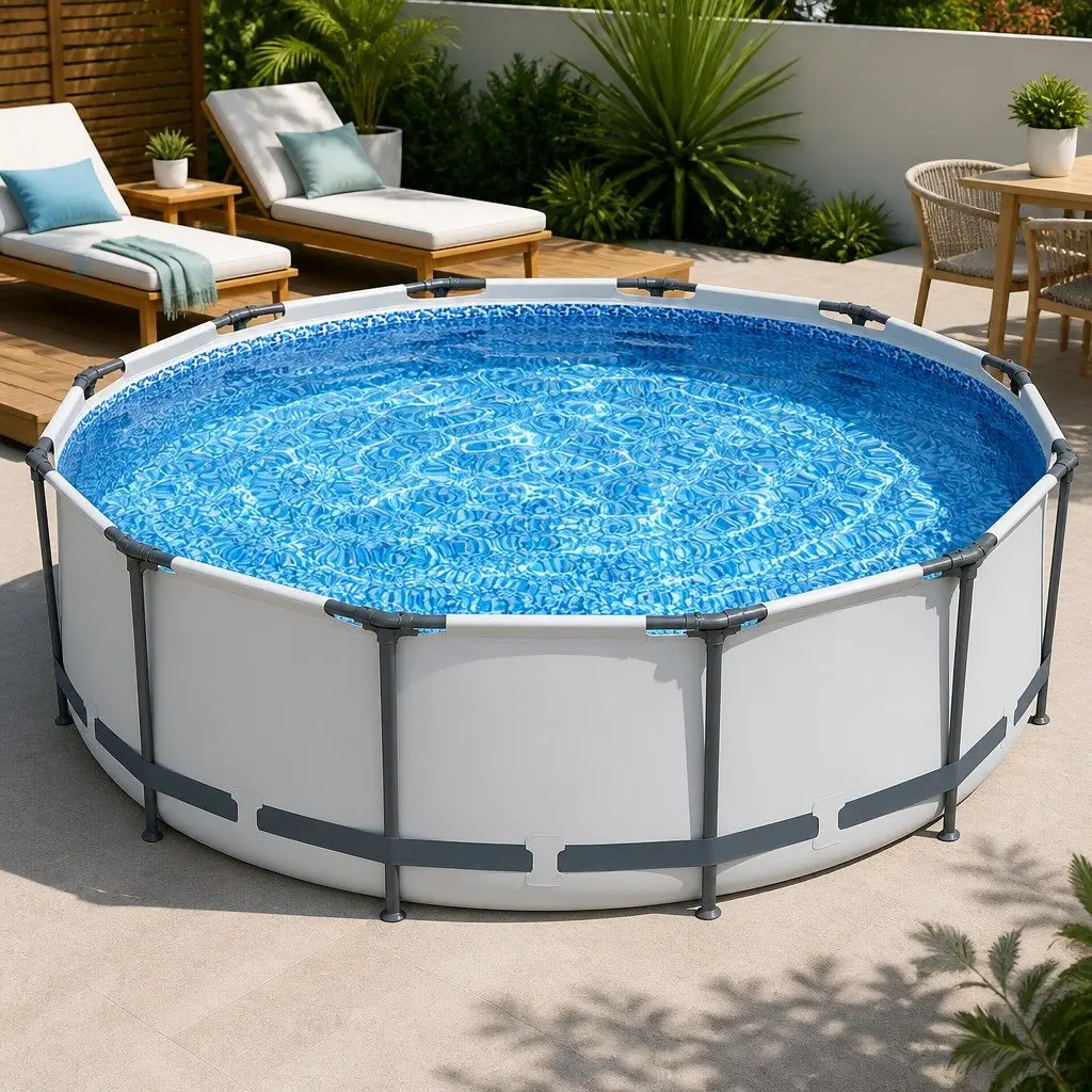 Steel Frame Round Above Ground Swimming Pool 366cm