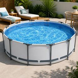 Durable Steel Frame Round Above Ground Swimming Pool 366cm