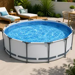 Durable Steel Frame Round Above Ground Swimming Pool 366cm