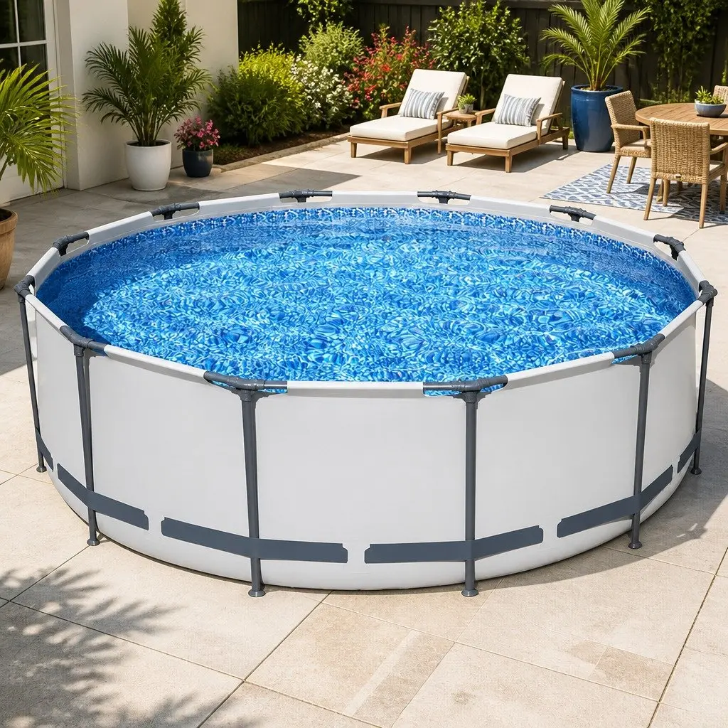 Steel Frame Round Above Ground Swimming Pool 366cm