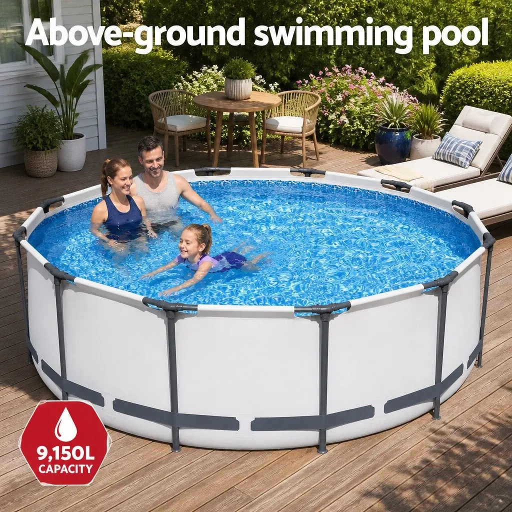 Steel Frame Round Above Ground Swimming Pool 366cm