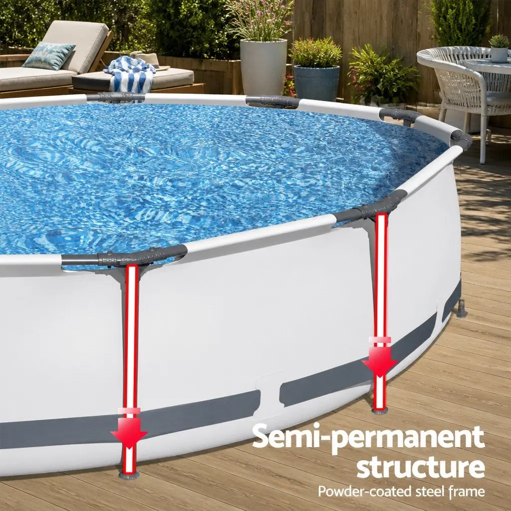 Steel Frame Round Above Ground Swimming Pool 366cm