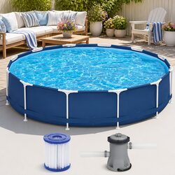 Durable Steel Frame Above Ground Swimming Pool 366cm