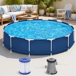 Durable Steel Frame Above Ground Swimming Pool 366cm
