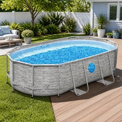 Sturdy Above Ground Pool with Filter Pump and Accessories