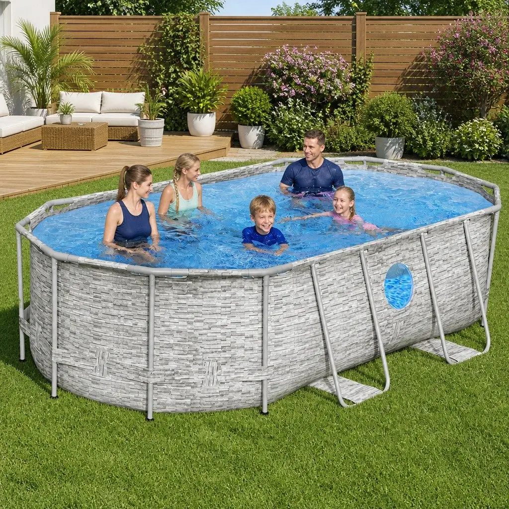 Above Ground Pool with Filter Pump and Accessories