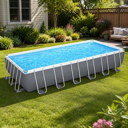 Durable Above Ground Swimming Pool 732x366x132cm