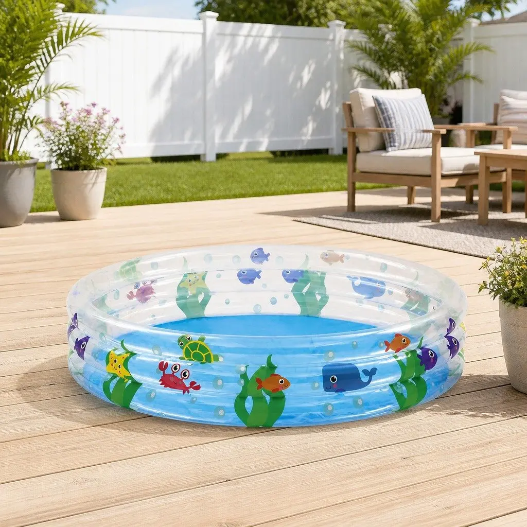 Inflatable Round Pool for Family Fun