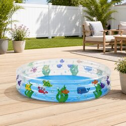 Durable Inflatable Round Pool for Family Fun