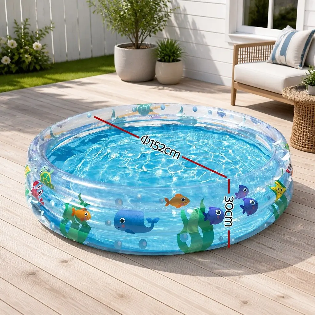 Inflatable Round Pool for Family Fun